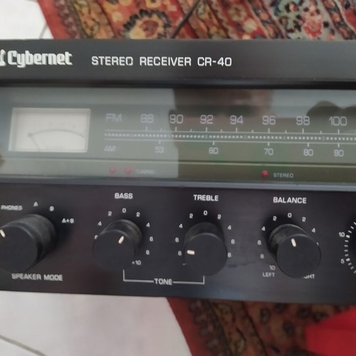 Cybernet CR40 stereo receiver used, 45×2 watt at 8 ohm