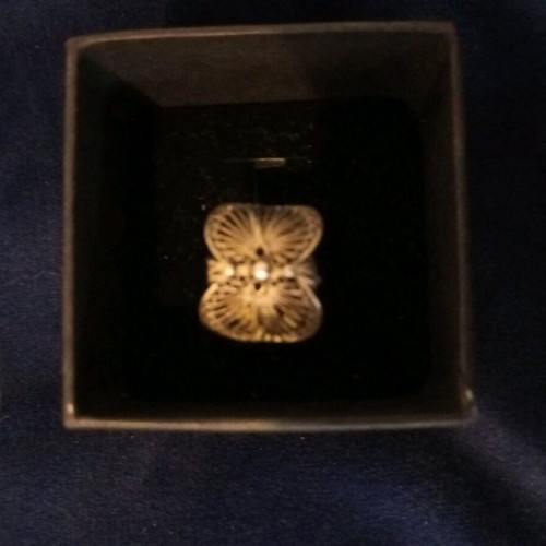 Handmade 925 ring used, openable, 1970s style