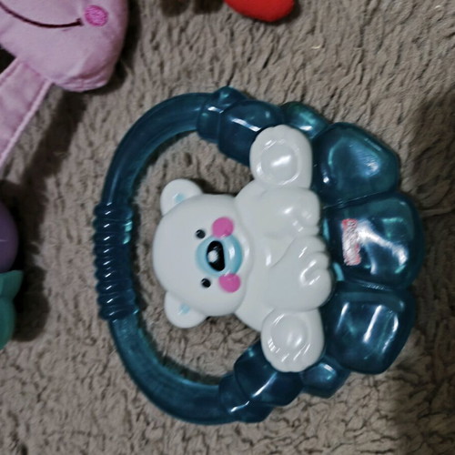 Teether and rattle set like new for babies 0+