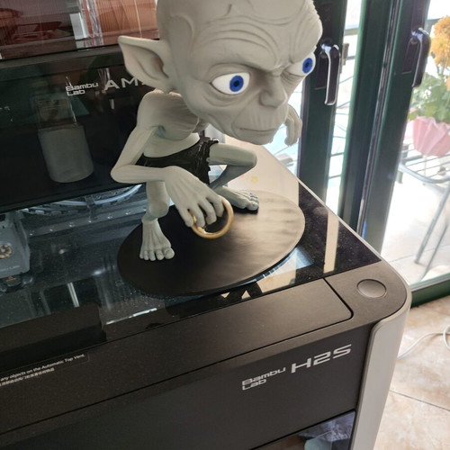 Gollum and His Precious 3D print in PLA made to order