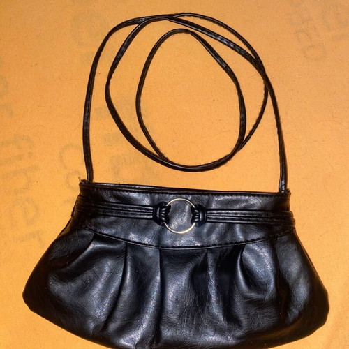 Women's crossbody bag like new, black faux leather