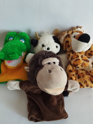 Puppet theater dolls used, pack of 4 pieces