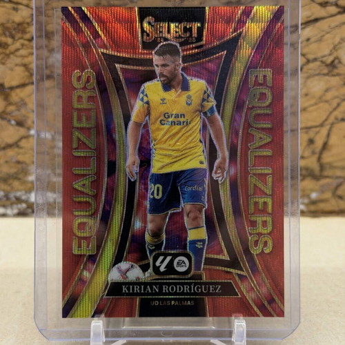 Panini Select La Liga Soccer Equalizers Kirian Rodriguez Red Wave Prizm 2024-25