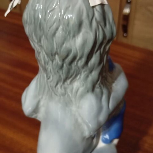 Traditional Ukrainian vodka in porcelain bottle with lion new