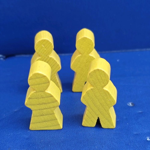 Four Seasons board game pieces used, wooden