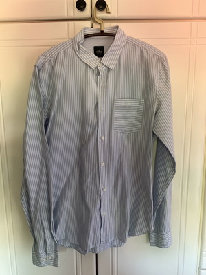 S.Oliver striped shirt size M like new, white turquoise