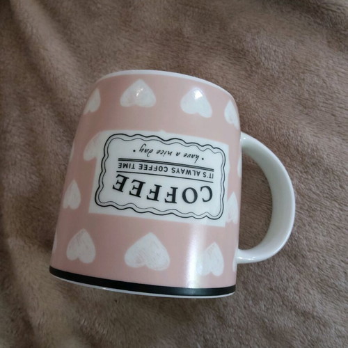 Mug like new, height 9.2 cm, diameter 8.8 cm
