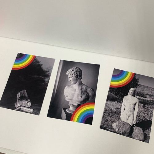 Rainbow Box collectible unique box with 23 signed photos of ancient Greece like new