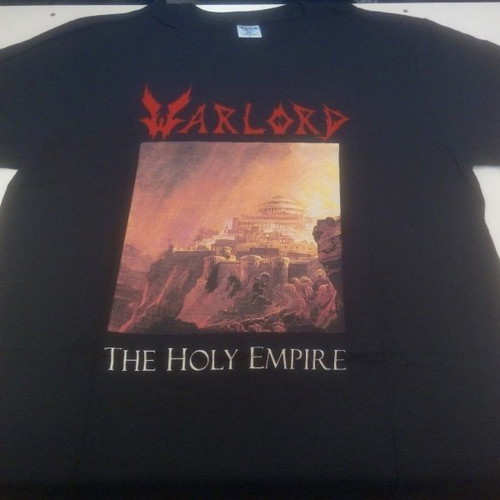 Warlord The Holy Empire t-shirt black, size L, brand new