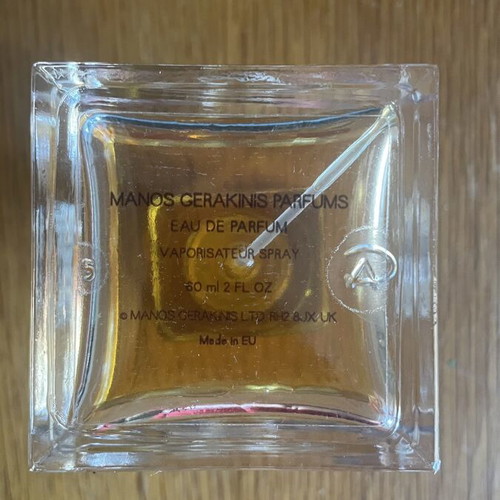 Manos Gerakinis Sillage Galant Eau de Parfum used, 60ml, 60% remaining