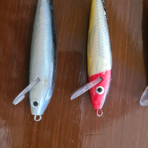 Wooden squid jigs new, pack of 5 pieces