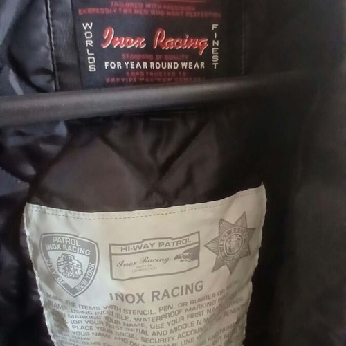 Vintage Racing jacket Jones Racing / Inox Racing, black and red, size L