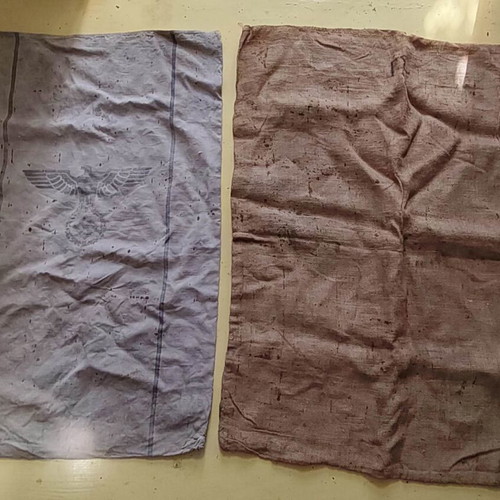 German WW2 sack used with symbol and plain sack