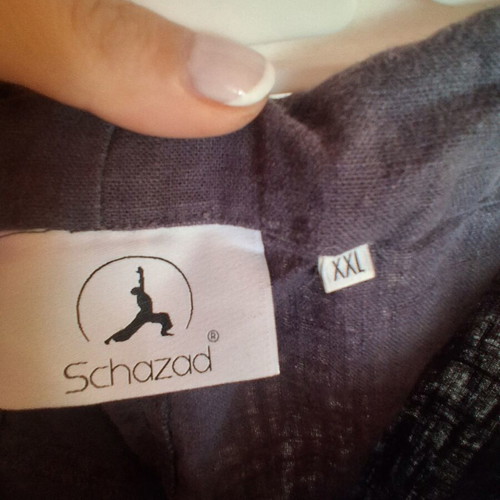 Women's linen pants like new, gray, wide leg, drawstring waist