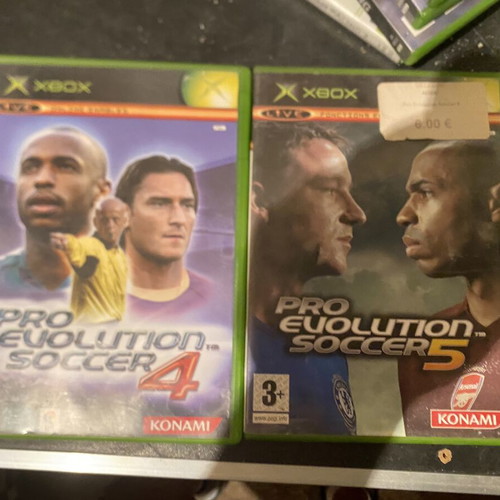 Pro Evolution Soccer 4 and 5 Xbox games, classic