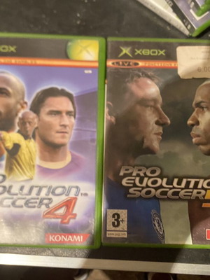 Pro Evolution Soccer 4 and 5 Xbox games, classic