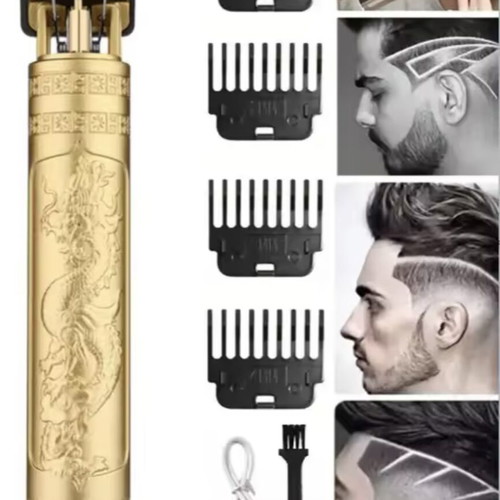 Rechargeable Hair Clipper with 4 Guide Combs 1.5mm to 4mm, 3 Pieces