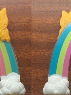 My Little Pony Rainbow with Gold Butterfly G2 Petal Blossom 1999 like new