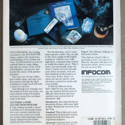 Spellbreaker (Infocom) (Atari ST) used, complete in box