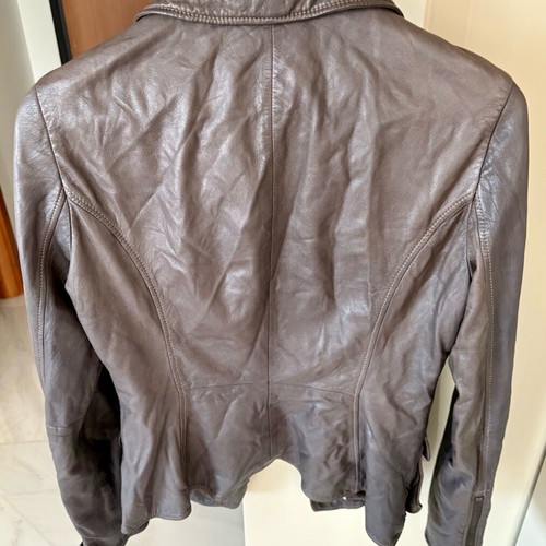 Emporio Armani Women Leather Jacket like new, size S, brown