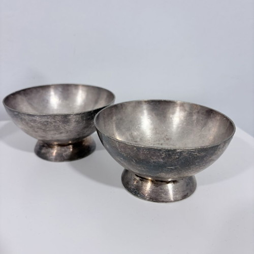 Set of vintage silver-plated brass bowls Elkington & Co
