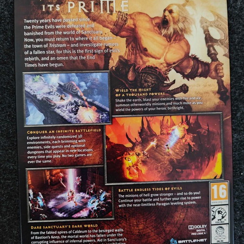Diablo III PC DVD-ROM like new, retail physical box