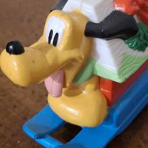 Disney Pluto Christmas House PVC like new