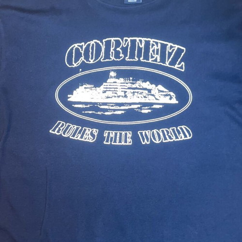 Corteiz Alcatraz Reflective T-shirt Size M New Black