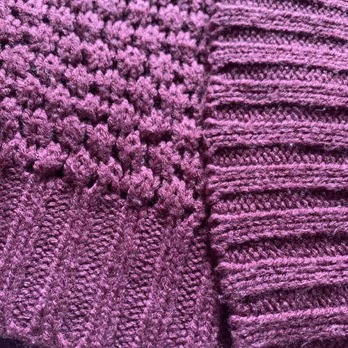 Knitted cardigan like new, purple, size XS