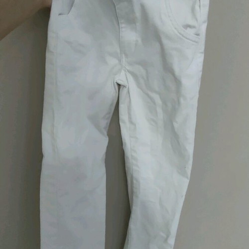 Funky jeans like new, size 116, white for 6 years old