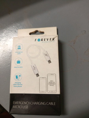 Emergency charging cable micro USB new