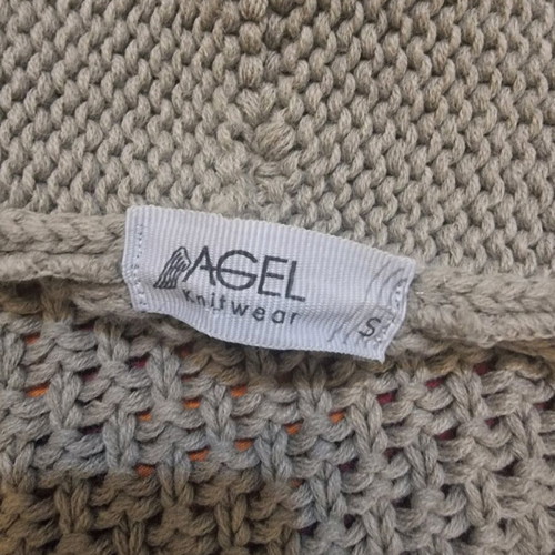 Agel knitted women's cardigan like new, beige, size S