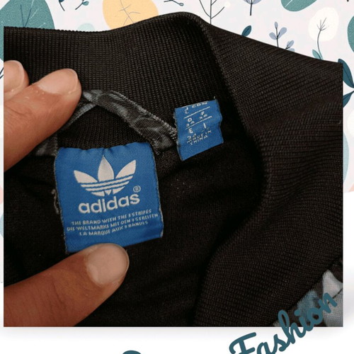 Adidas Originals x The FARM Company Floral Track Jacket used, multicolor turquoise