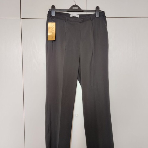Grey pants new medium large with elastic waist