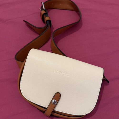 Amelie crossbody bag like new, beige