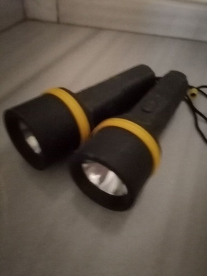 Lighting flashlights like new, set of 2 pieces