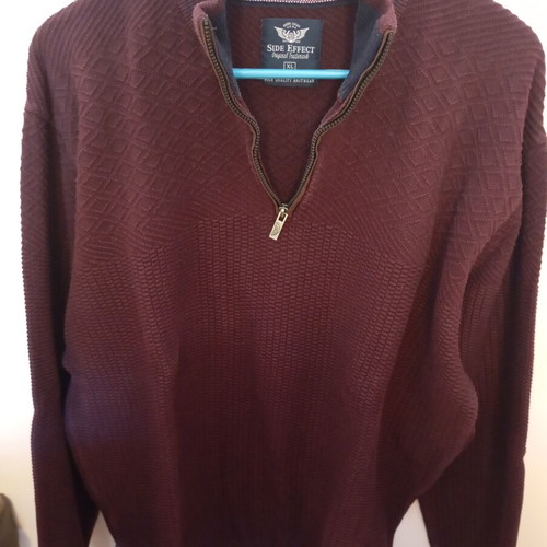Burgundy Side Effect sweater XL like new with turtleneck