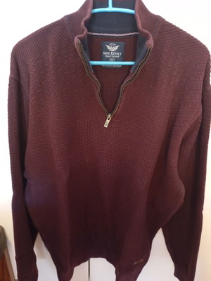 Burgundy Side Effect sweater XL like new with turtleneck