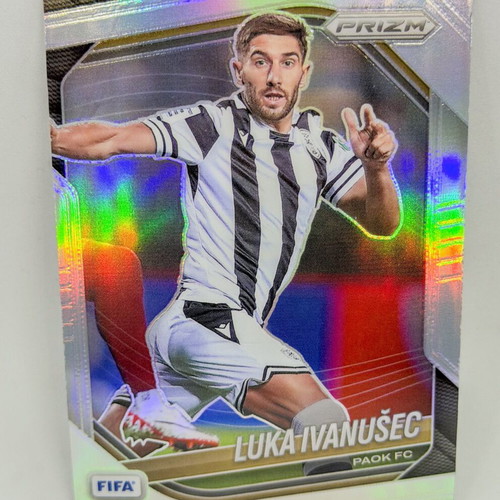 Panini FIFA Prizm 2025/26 Luka Ivanusec #46 PAOK Silver Prizm Refractor card new