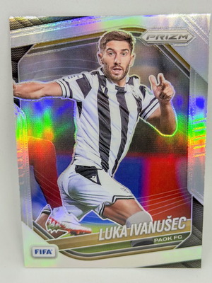 Panini FIFA Prizm 2025/26 Luka Ivanusec #46 PAOK Silver Prizm Refractor card new
