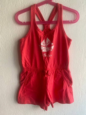Lupilu kids' one-piece shortsuit like new, red, ages 4–6