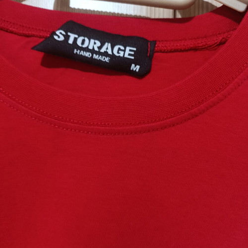 Handmade cotton blouse M red like new