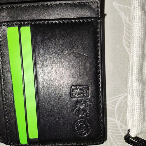 La Martina men's wallet used, gray and black