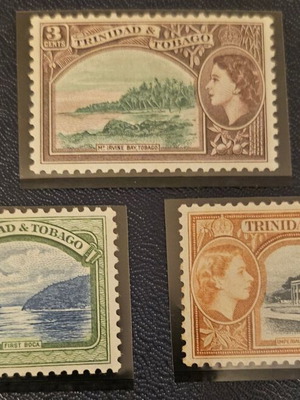 Trinidad & Tobago stamps 1953 set of 3 new