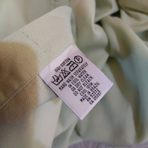 French Connection men's shirt L used, light green, 100% cotton