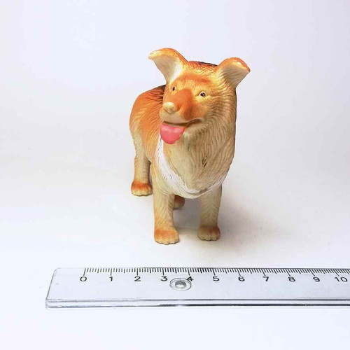 Dog plastic figure toy used