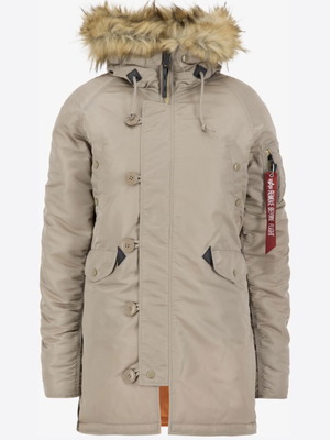 Alpha Industries winter coat women's beige new