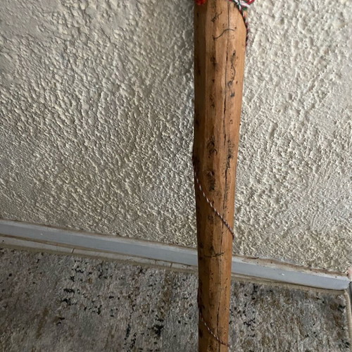 Wooden rain stick used musical instrument 70 cm