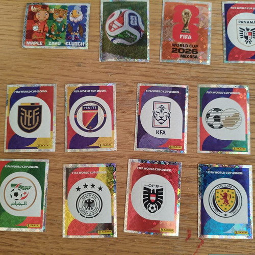 Panini World Cup 2026 Special Stickers like new, set of 17