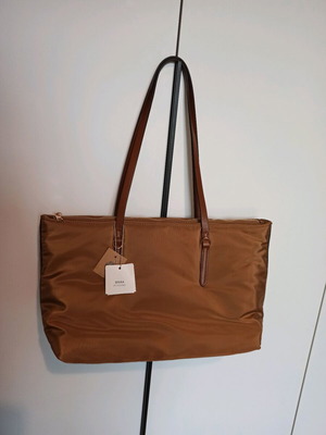 Sfera shoulder bag new, brown, with zipper and 2 compartments